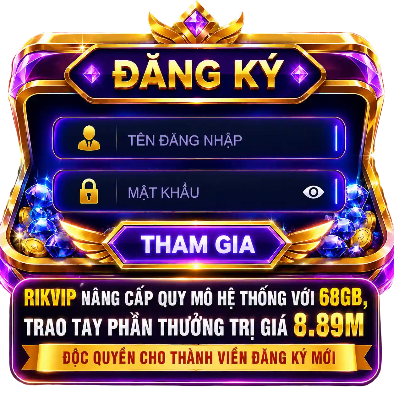 RIKVIP dang ky moi nhan ngay khuyen mai