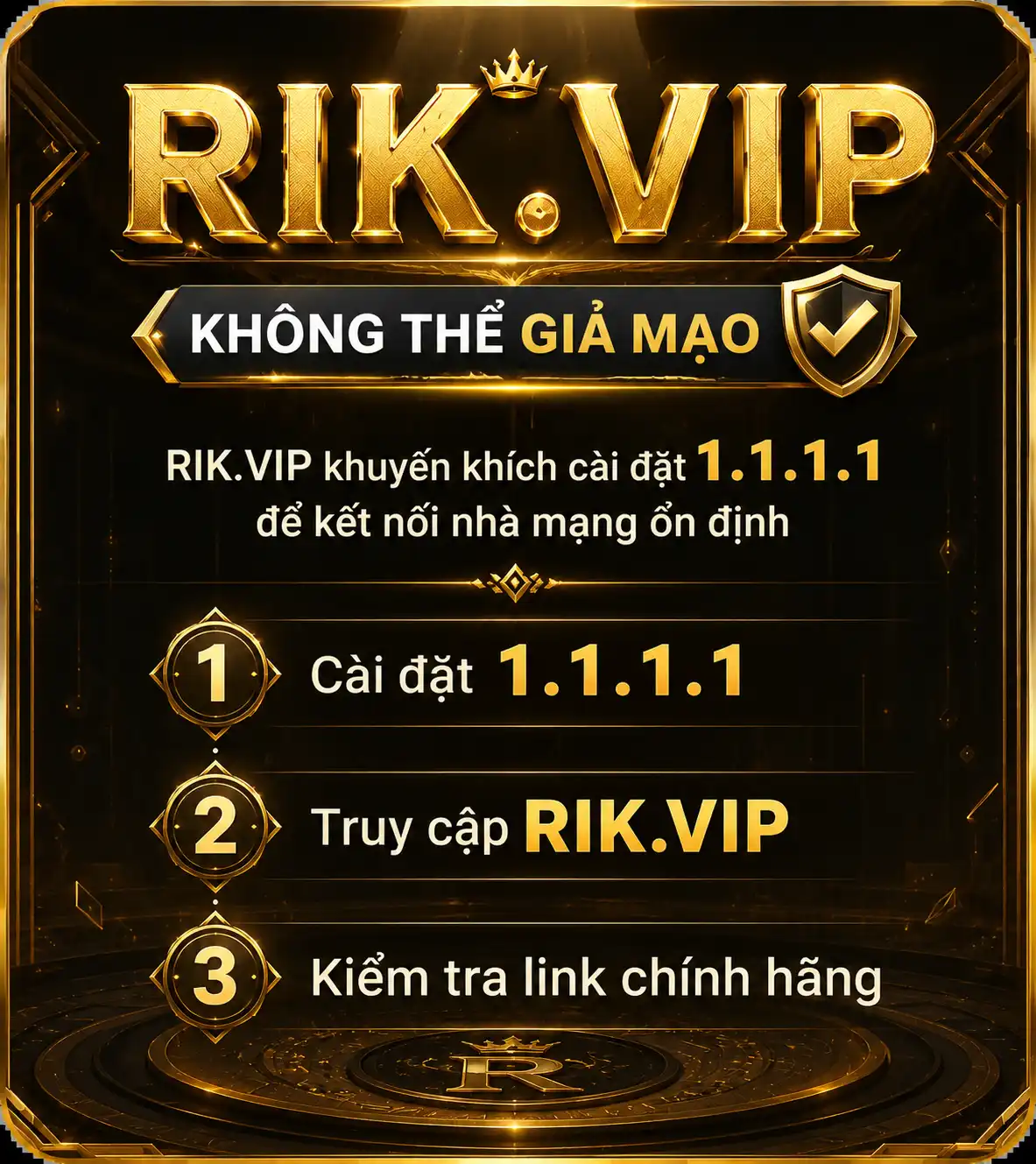 RIKVIP khuyen khich cai dat 1111 de nguoi choi ket noi on dinh